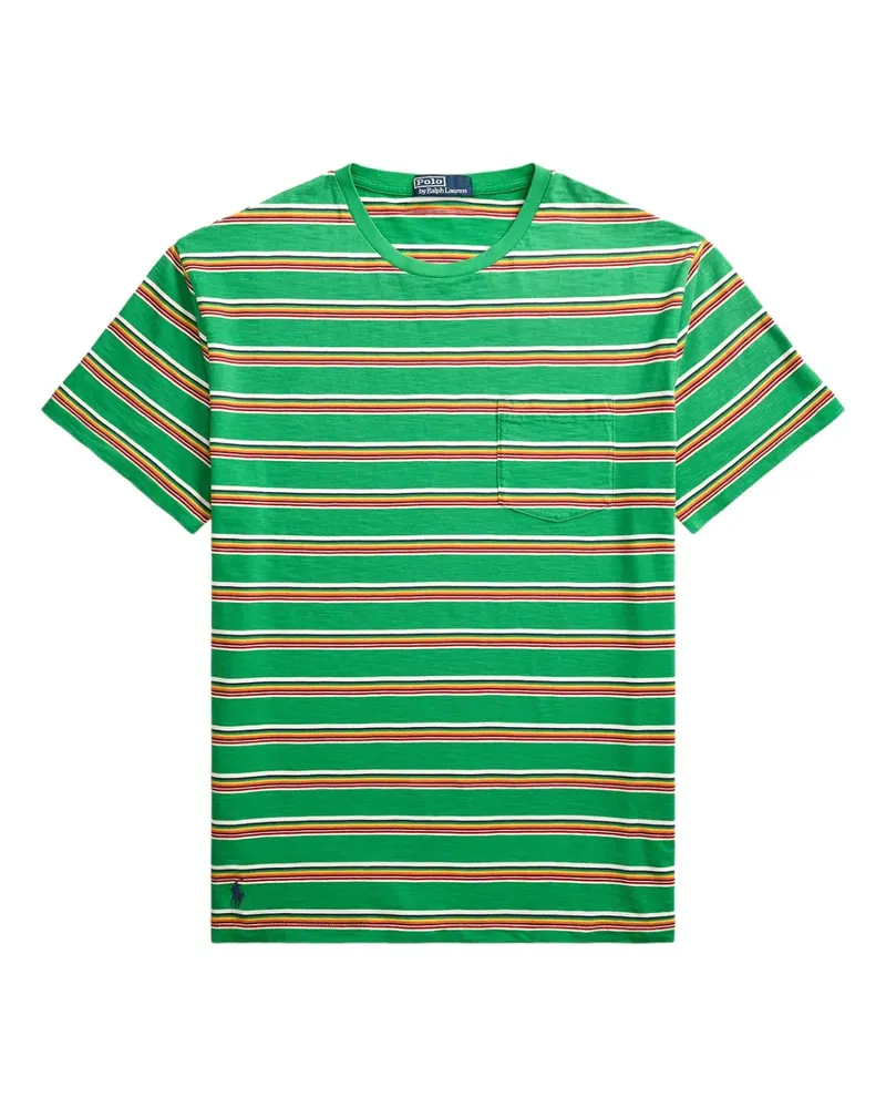 Ralph Lauren Gestreiftes T-Shirt - Grün Grün