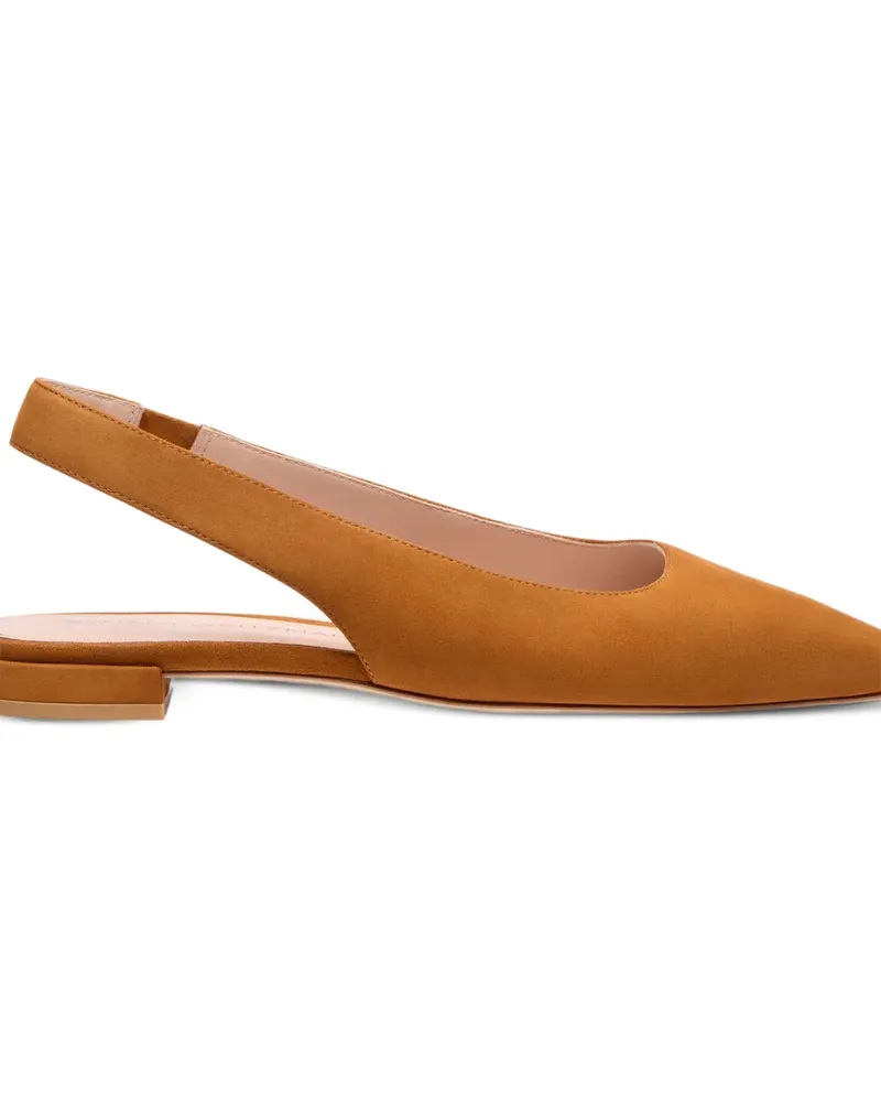 Stuart Weitzman Stassi pointed-toe slingback pumps - Braun Braun