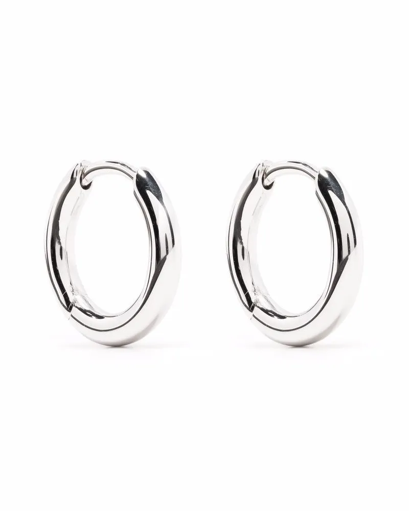 Tom Wood Kleine Creolen mit Glanzoptik - Silber Silber