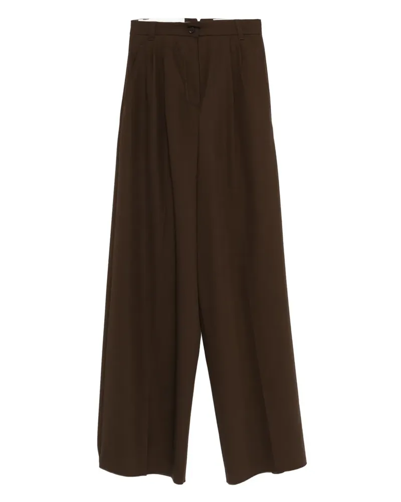 Max Mara Plissierte Hose - Braun Braun