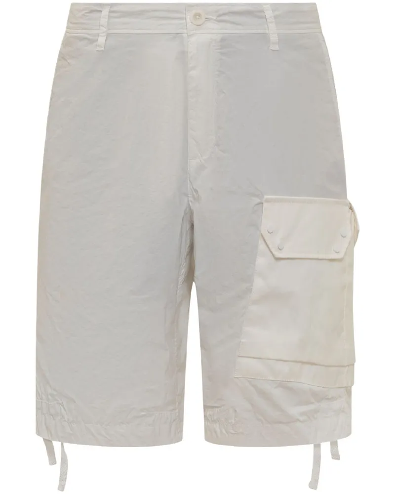 Ten c Shorts mit ausgewaschenem Effekt - Weiß Weiß