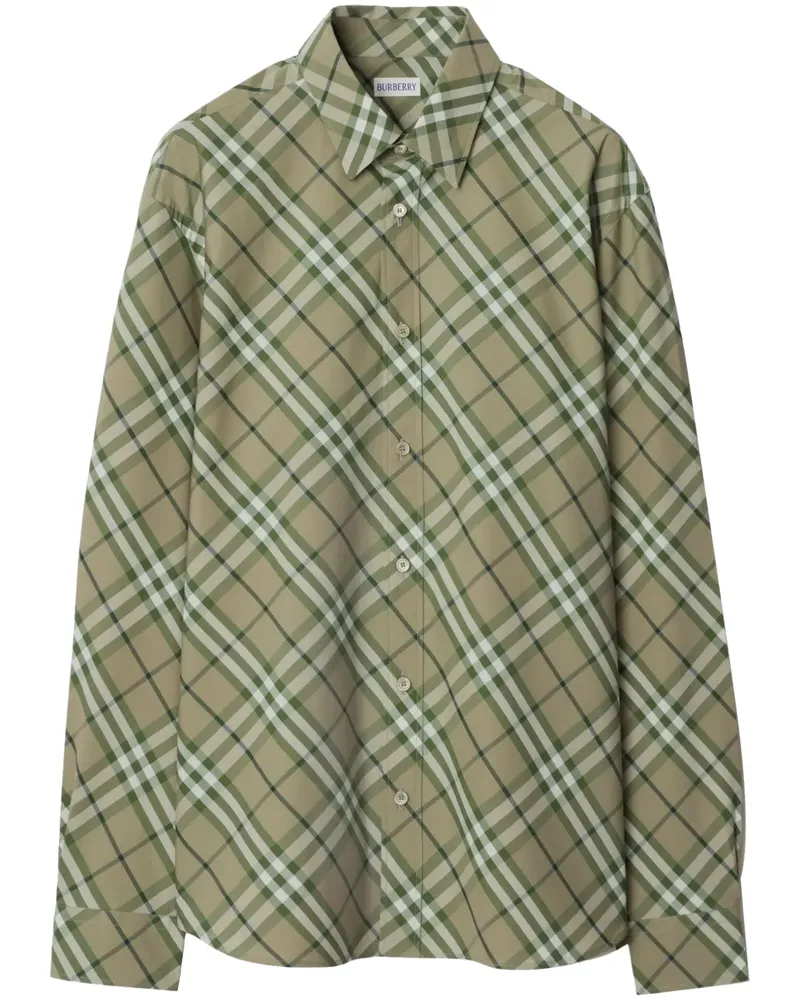 Burberry Kariertes Hemd - Grün Grün