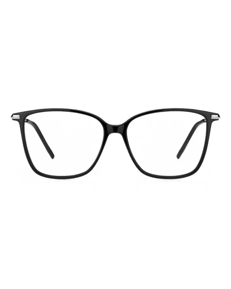 HUGO BOSS Brille mit eckigem Gestell - Schwarz Schwarz