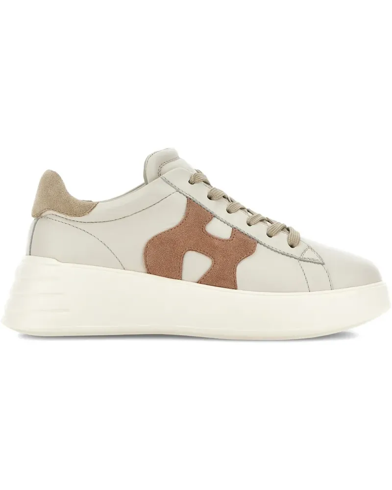 Hogan Rebel Sneakers mit Logo-Applikation - Nude Nude