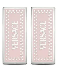 Versace 90s Logo Ohrringe Silber