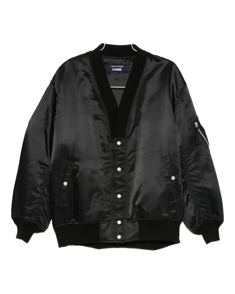Comme des Garçons satin bomber jacket - Schwarz Schwarz