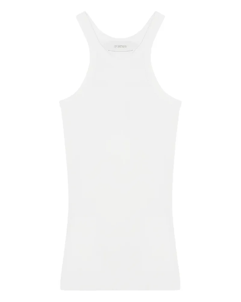 SPORTMAX Tanktop mit Racerback-Ausschnitt - Weiß Weiß
