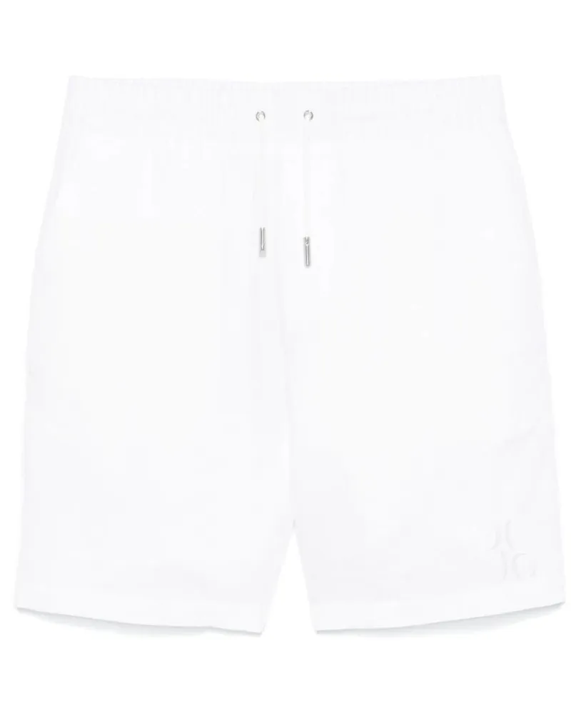 Billionaire Shorts mit Logo-Stickerei Weiß