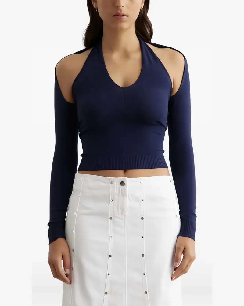 GIMAGUAS open-back long-sleeved top - Blau Blau