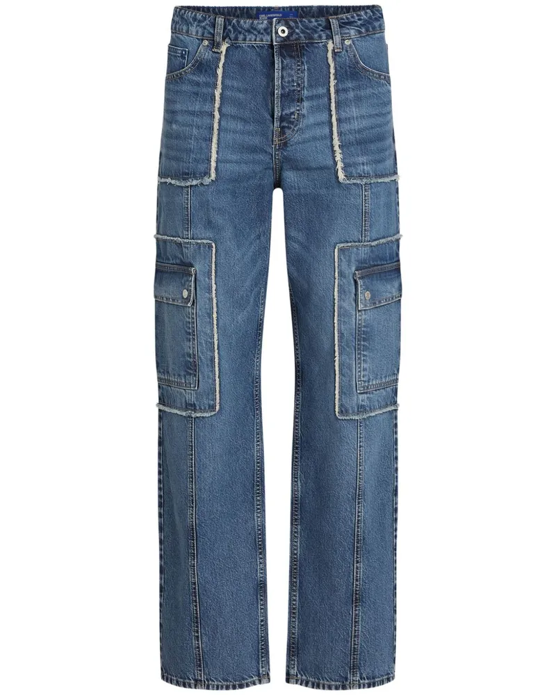 Karl Lagerfeld Jeans im Utility-Look - Blau Blau