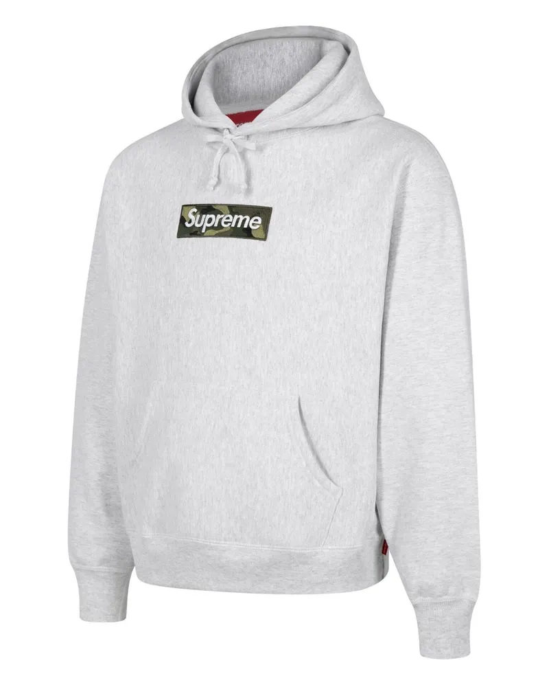 Black white supreme hoodie on sale