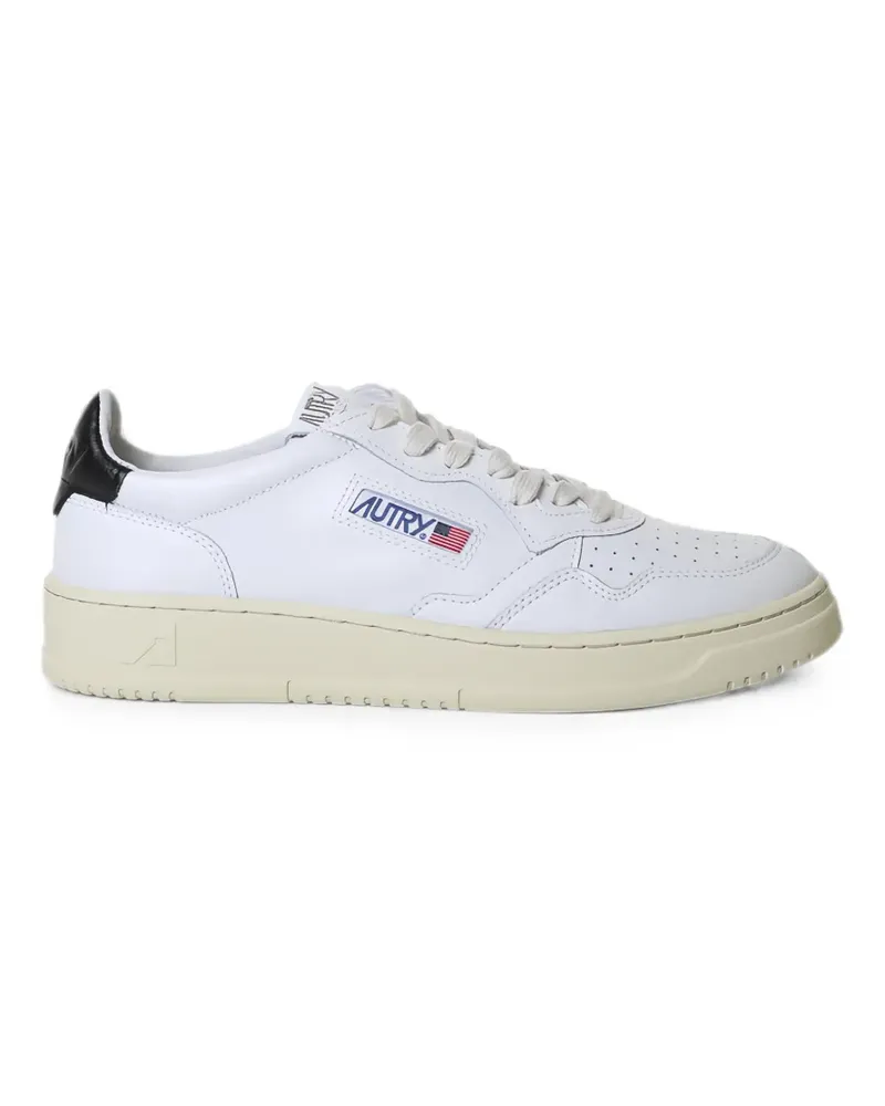 AUTRY Medalist Low sneakers in white and space leather - Weiß Weiß