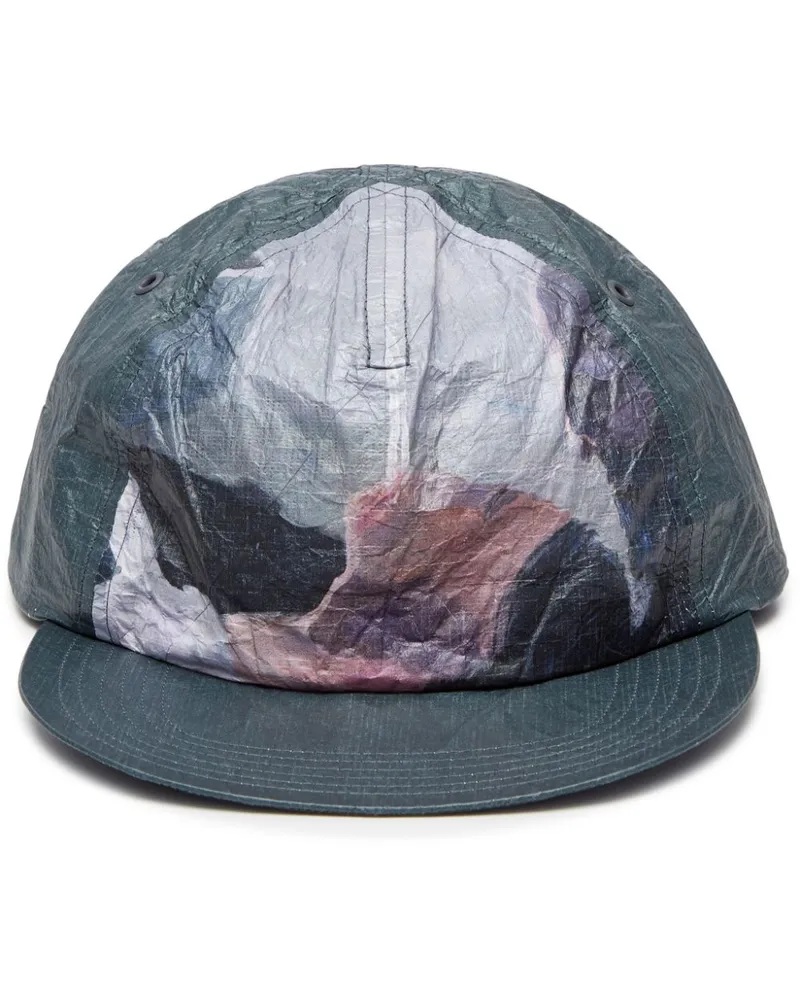 Undercover x Kijima Takayuki Baseballkappe mit abstraktem Print - Grau Grau