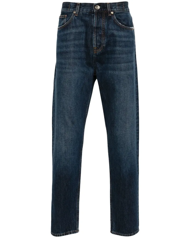 Eleventy Klassische Tapered-Jeans Blau