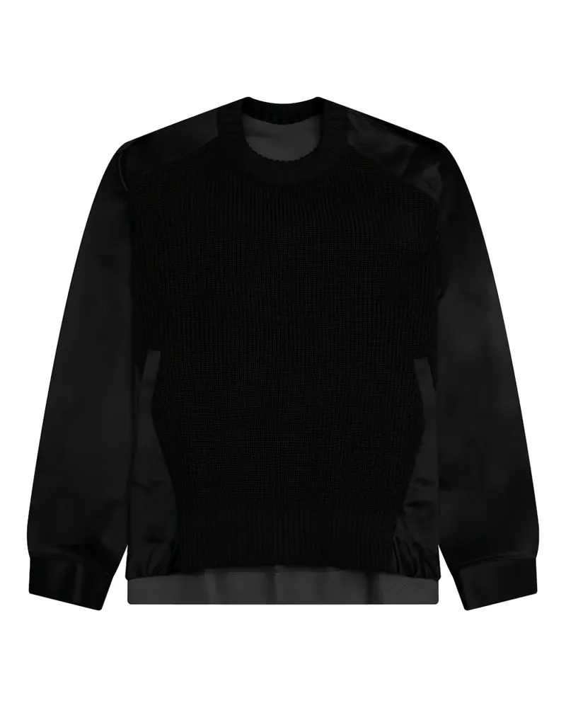 Sacai Pullover mit Einsätzen - Schwarz Schwarz