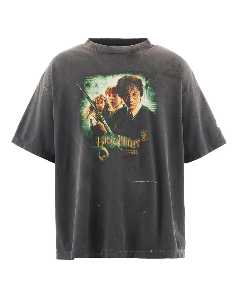 SAINT MXXXXXX Harry Potter T-Shirt mit grafischem Print - Schwarz Schwarz