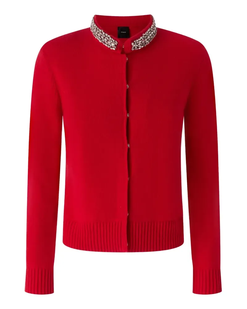 Pinko Cardigan mit verziertem Kragen - Rot Rot