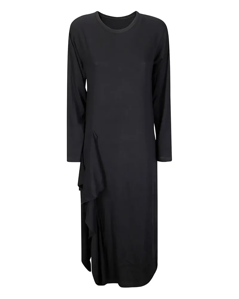 Yohji Yamamoto draped maxi dress - Schwarz Schwarz