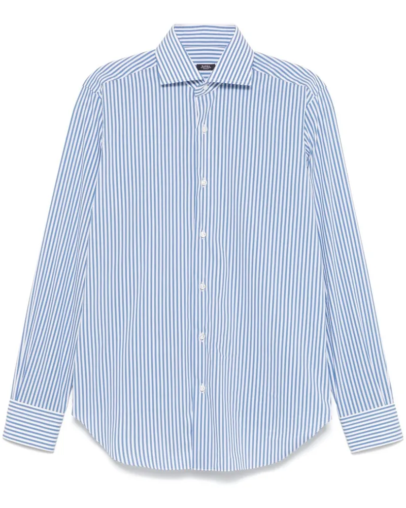 BARBA Gestreiftes Hemd - Blau Blau