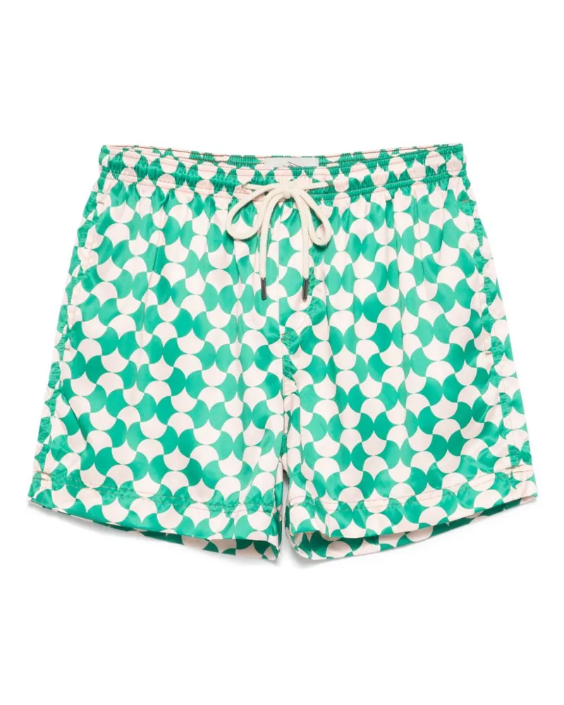 PENINSULA Badeshorts mit grafischem Print - Grün Grün
