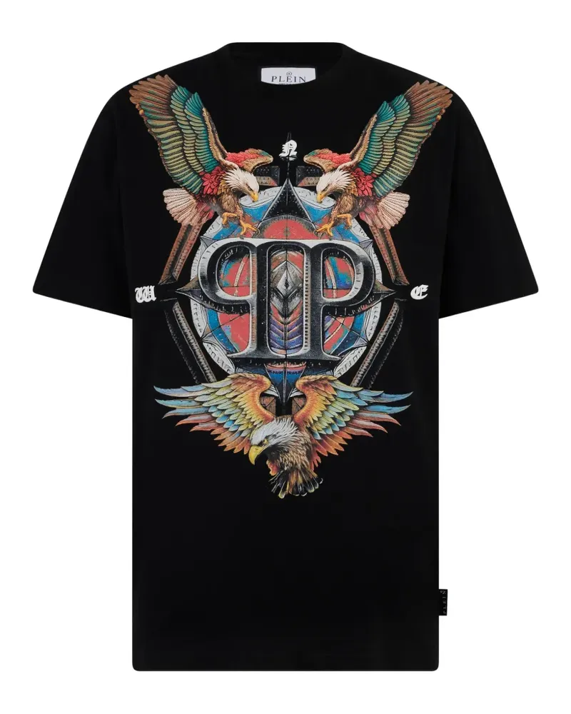 Philipp Plein printed round-neck T-shirt - Schwarz Schwarz