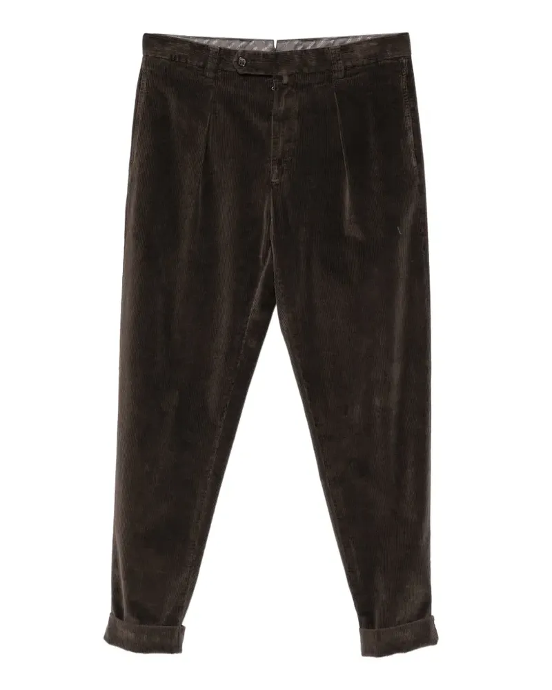 Berwich Chiaia GD Hose aus Cord mit Falten - Braun Braun