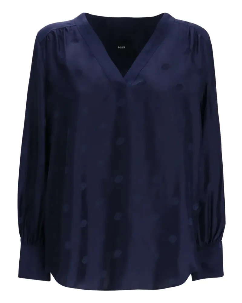 HUGO BOSS Klassische Bluse - Blau Blau
