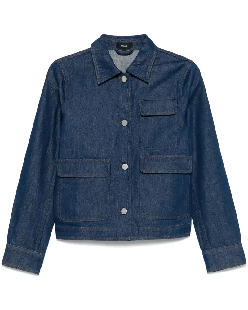 Theory Klassische Jeansjacke - Blau Blau
