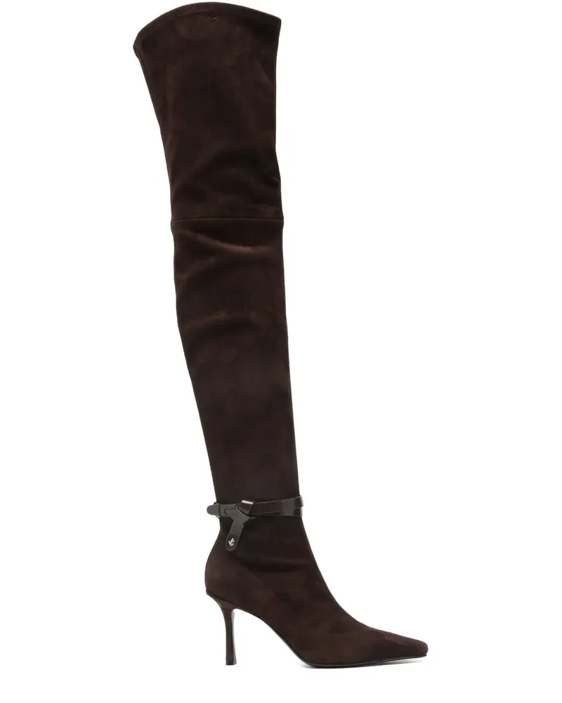 Jimmy Choo Camie Stiefel 85mm - Braun Braun