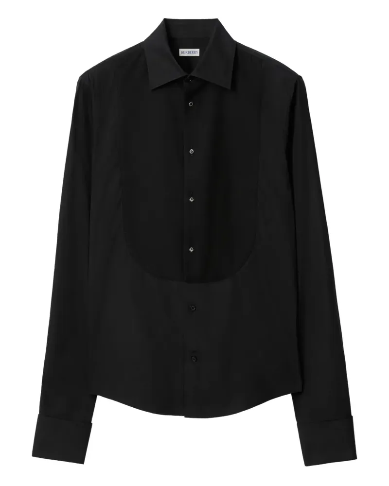 Burberry Pikeé-Hemd mit Latz - Schwarz Schwarz