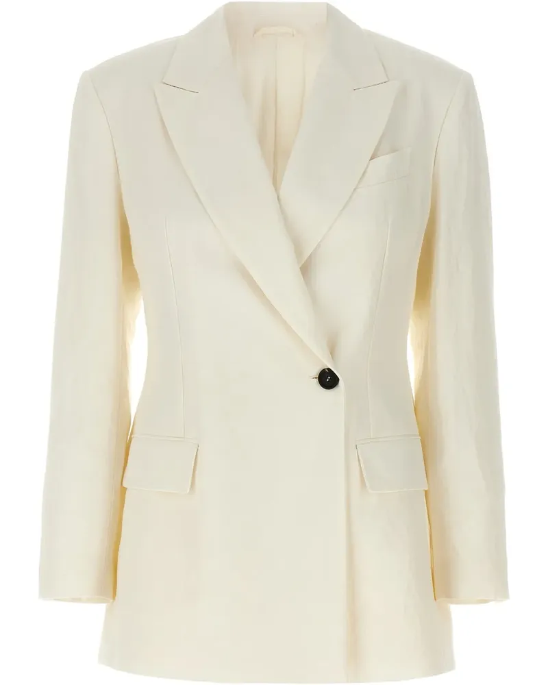 Brunello Cucinelli Doppelreihiger Blazer - Nude Nude