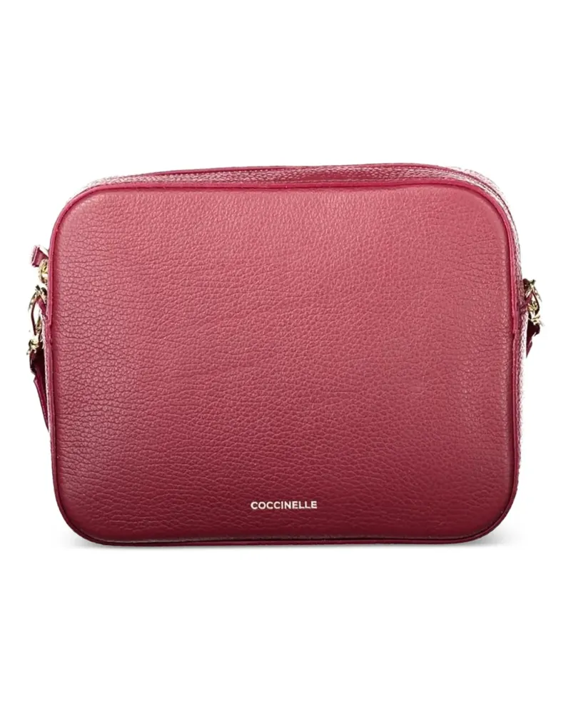Coccinelle grained leather crossbody bag - Rot Rot