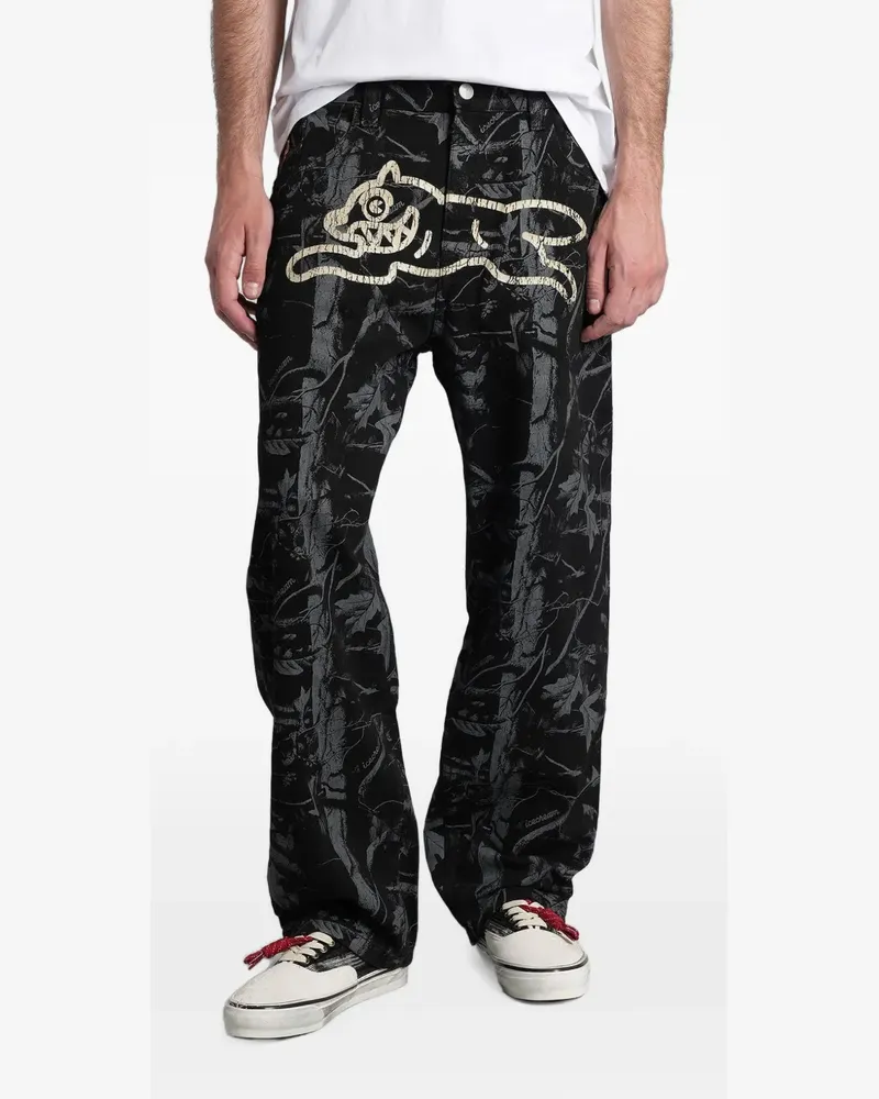 Billionaire Boys Club Double Scoop printed jeans - Schwarz Schwarz