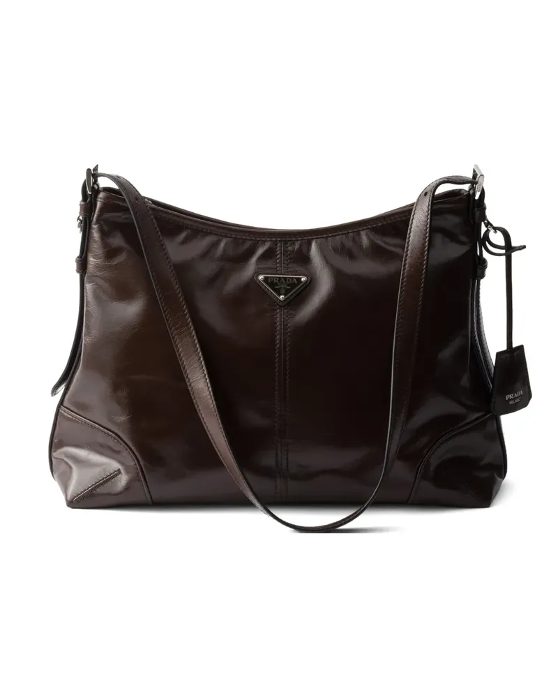 Prada Große Aimèe Schultertasche - Braun Braun