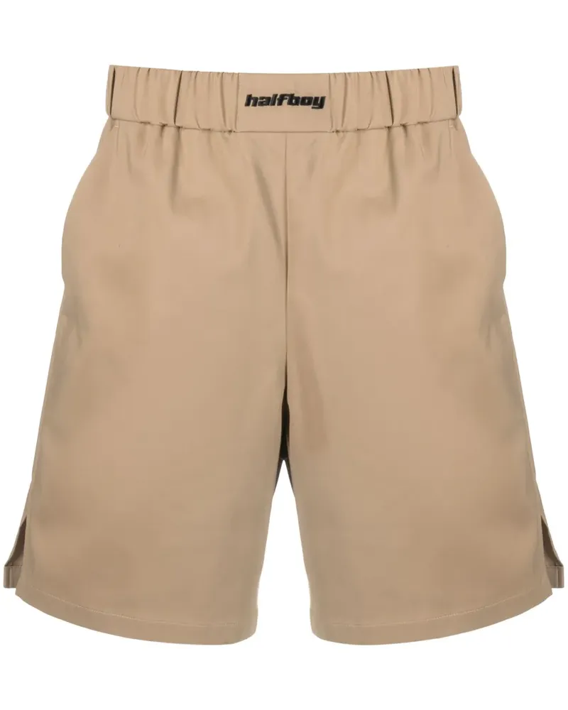 HALFBOY Shorts mit Kordelzug - Nude Nude