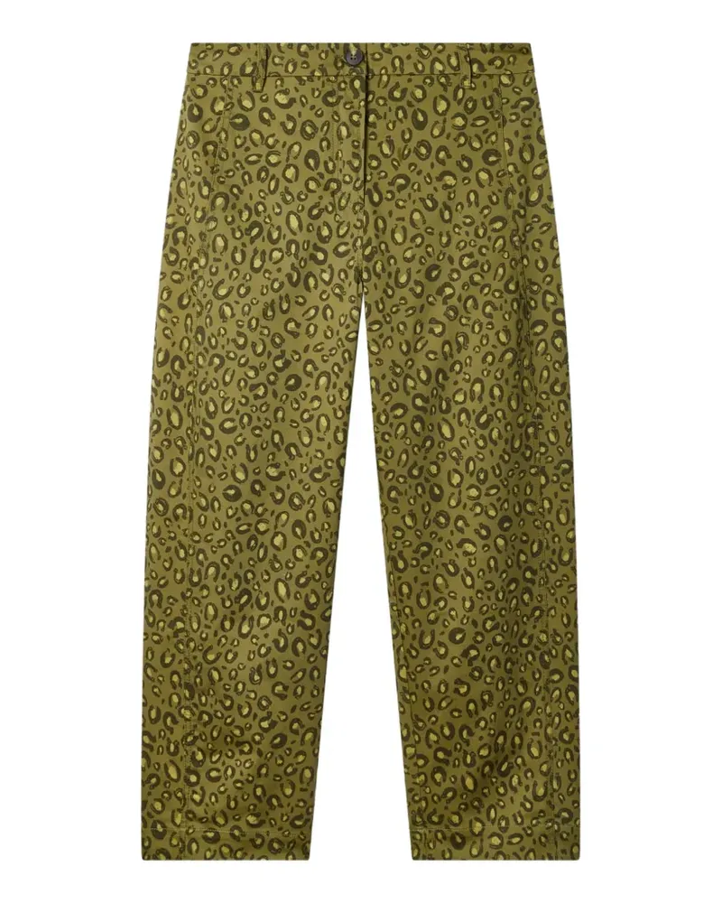 Paul Smith Hose mit Animal-Print - Grün Grün