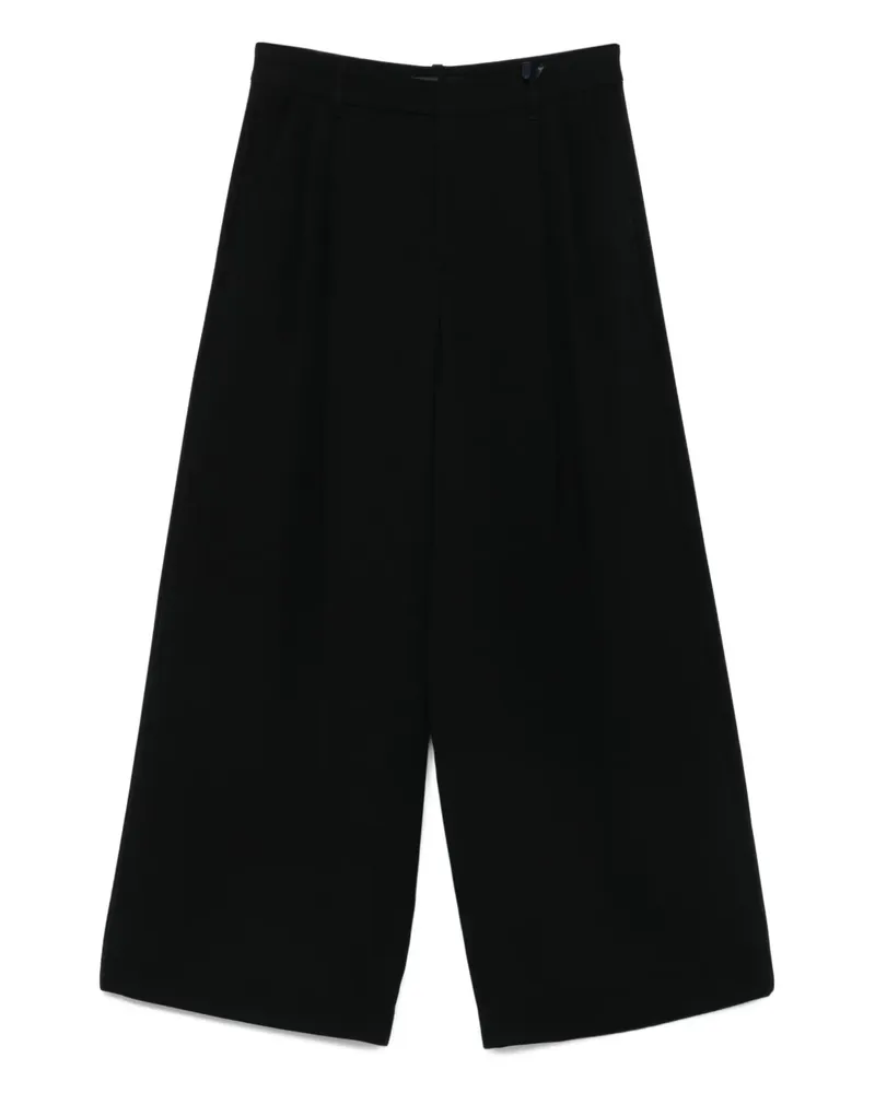 Max Mara Hose mit hohem Bund - Schwarz Schwarz