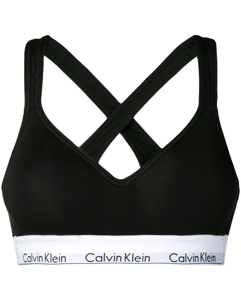 Calvin Klein BH mit überkreuzten Trägern - Schwarz Schwarz