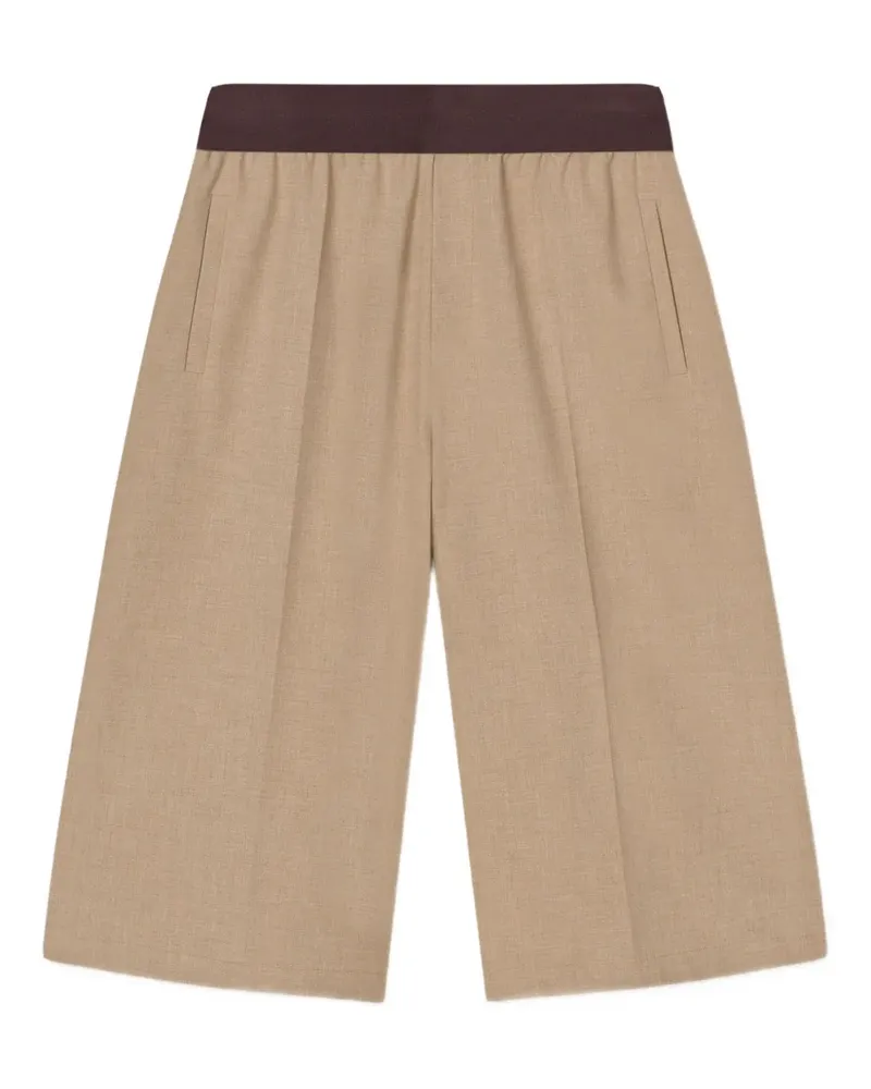 AERON Bermudas mit hohem Bund - Braun Braun