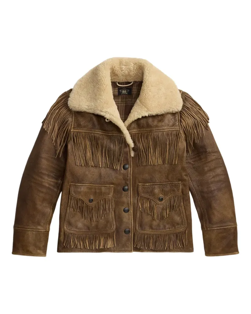 Ralph Lauren Mantel mit Fransen - Braun Braun