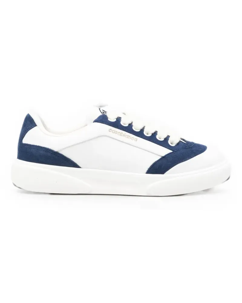 Casablanca Paris Del Mar suede-panelled sneakers - Weiß Weiß