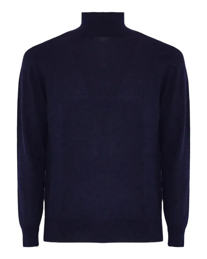 Cruciani Gestrickter Rollkragenpullover - Blau Blau