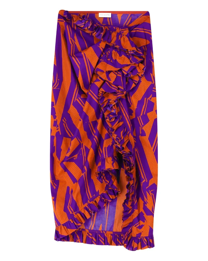 Dries van Noten Hemd mit Rüschen - Violett Violett
