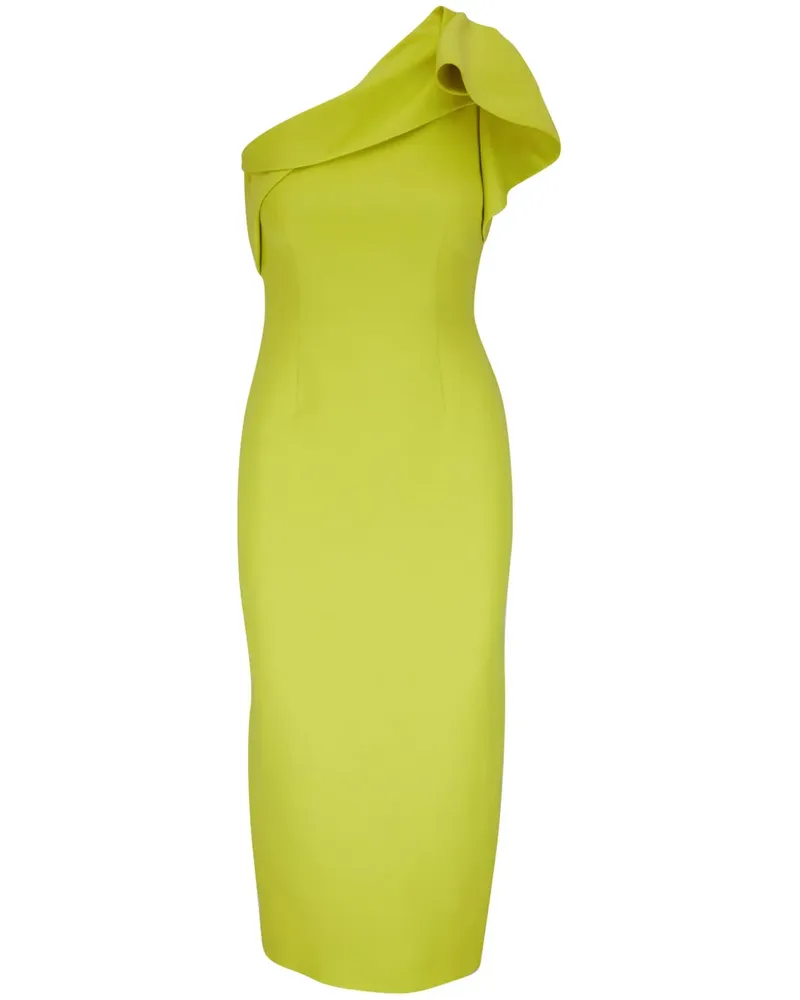 Roland Mouret Asymmetrisches Midikleid - Gelb Gelb