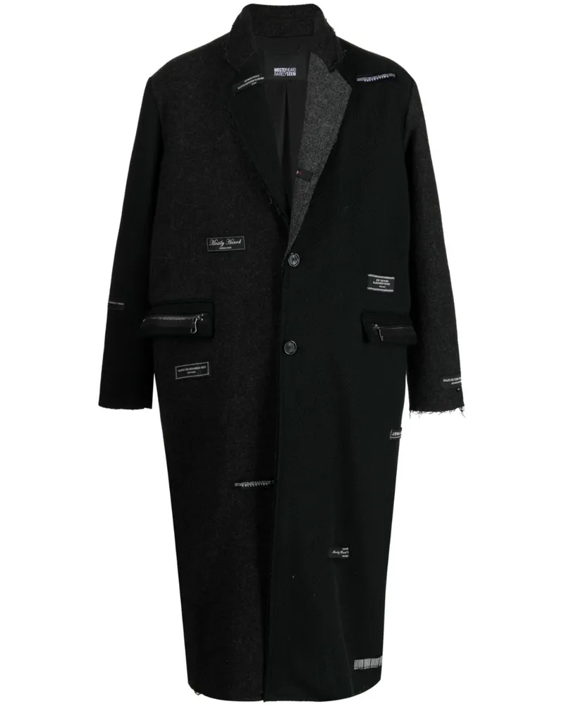 Mostly Heard Rarely Seen Trenchcoat aus Filz - Schwarz Schwarz