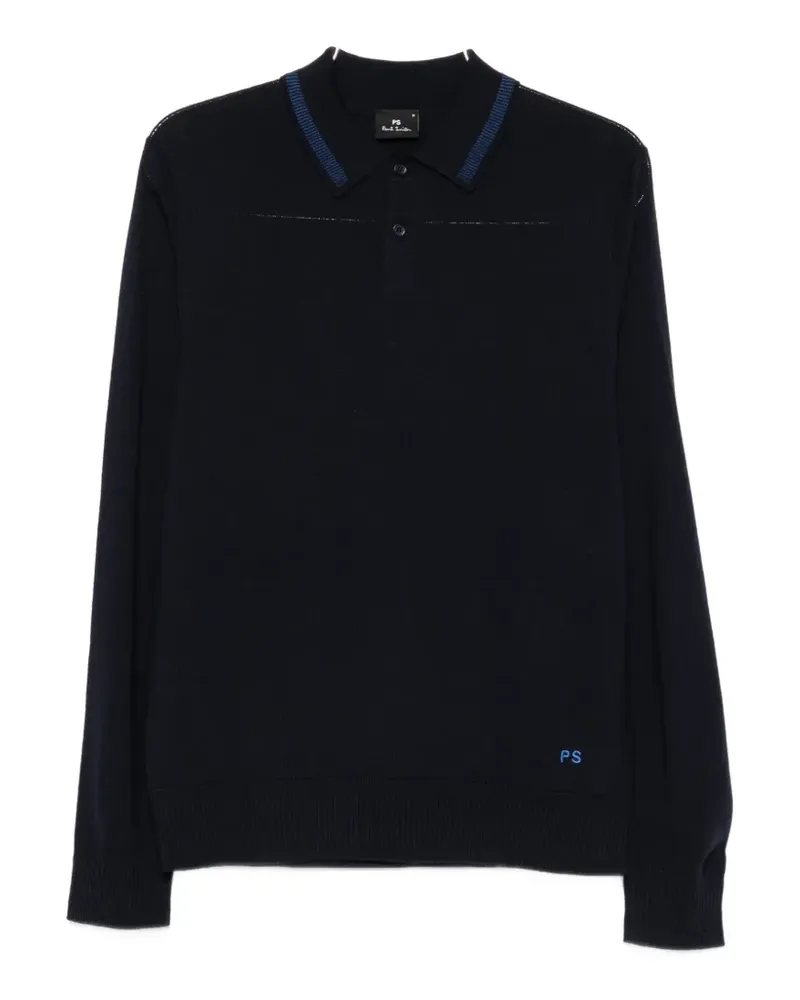 Paul Smith Langärmeliges Poloshirt - Blau Blau
