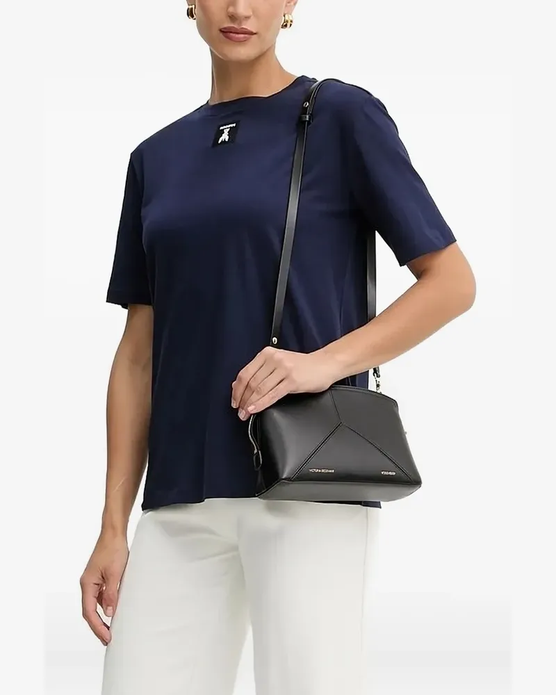 Patrizia Pepe T-Shirt mit Logo-Patch - Blau Blau