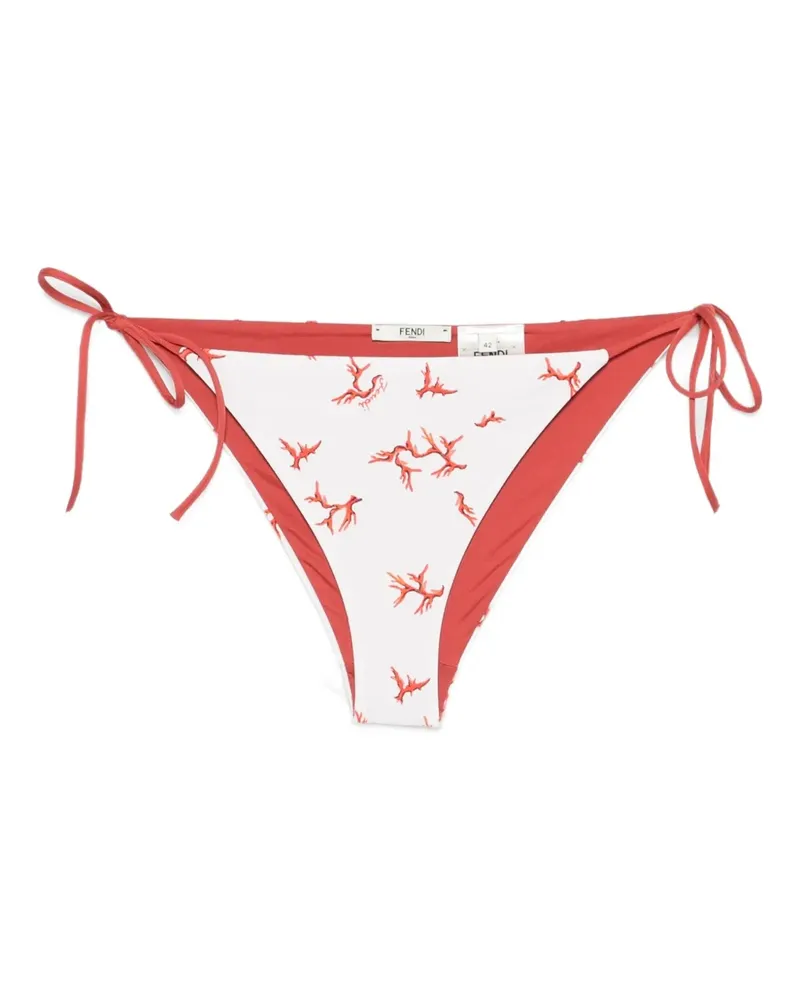 Fendi Bikinihöschen mit Blumen-Print - Nude Nude