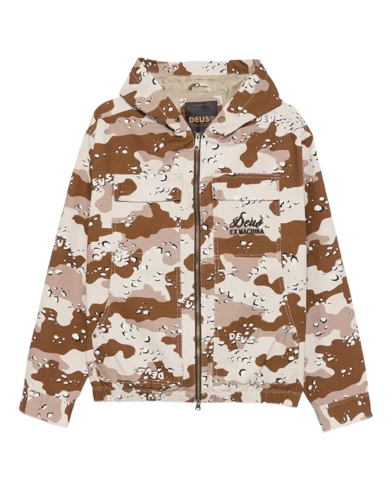 Deus Ex Machina camouflage hooded jacket - Nude Nude