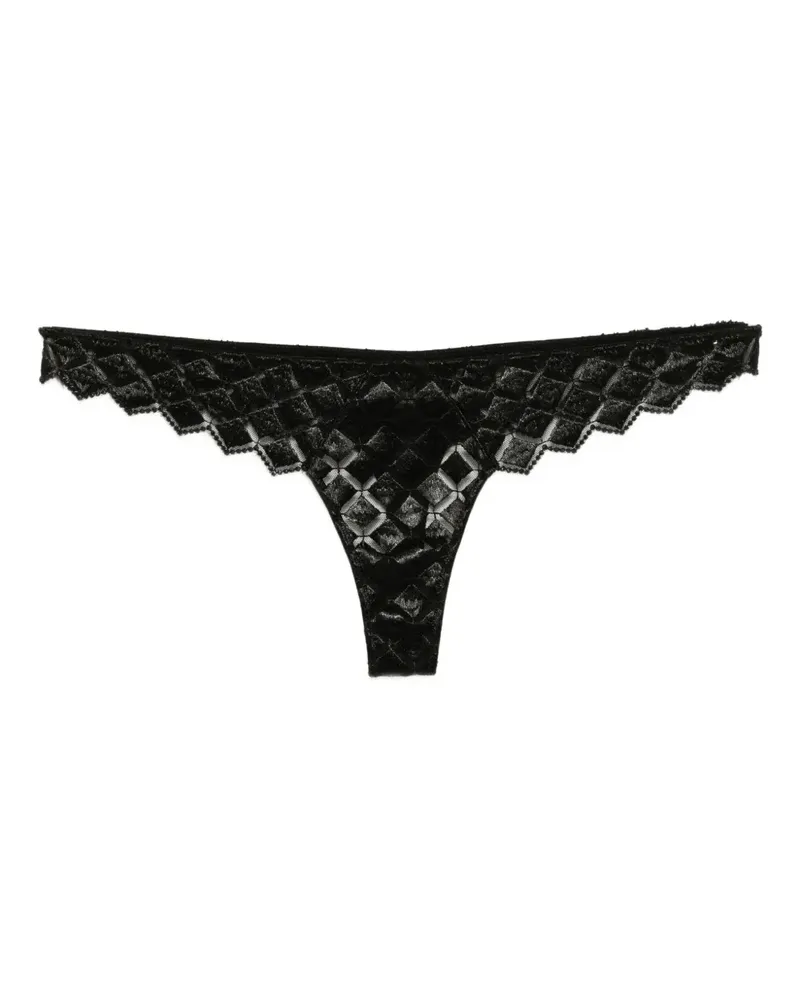 Kiki De Montparnasse Lamine Tanga - Schwarz Schwarz